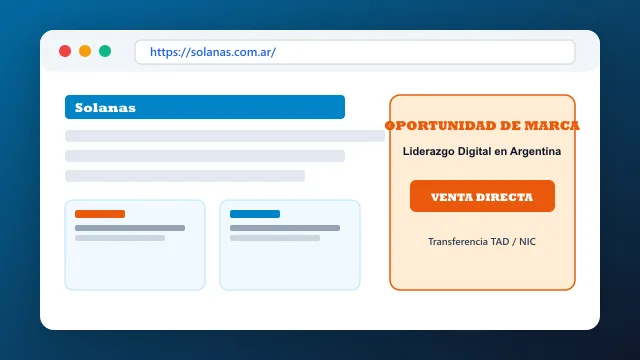 Modelo de aplicación comercial y proyectos digitales para solanas.com.ar