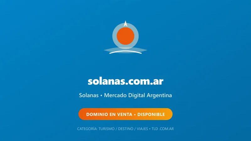 Identidad gráfica y activo digital para Solanas en Argentina